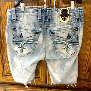 Rock Revival Light Blue Jean Shorts